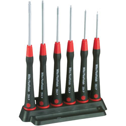 Wiha 00536 264PK6 PicoFinish Ball End Hex Screwdriver Set - 6pc