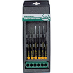 Wiha 272K6 08463 Precision ESD Slotted/ Phillips Screwdriver Set - 6pc