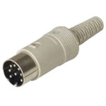 Hirschmann 931 518-517 MAS 80 SN 8-Pin Male DIN Plug, Straight, Cable Mount