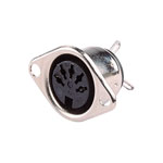 Hirschmann 930 018-200 MAB 3 S 3-Pin Female DIN Socket, Straight, Flanged Mount