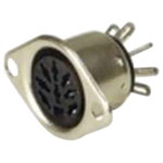 Hirschmann 930 071-200 MAB 5 S 5-Pin Female DIN Socket, Straight, Flanged Mount