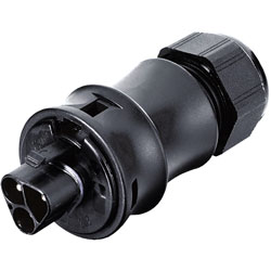 Wieland 96.032.0053.1 Male Gesis IP66 Sping Clamp Connector 6-10mm 3P Black