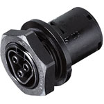 Wieland 96.031.1053.1 Female Gesis IP66 Chassis Mount Connector 10-14mm 3P Black