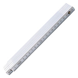 Wiha 410 2000 27057 Longlife Folding Metre Rule - 2m - Metric - 10 Piece - White