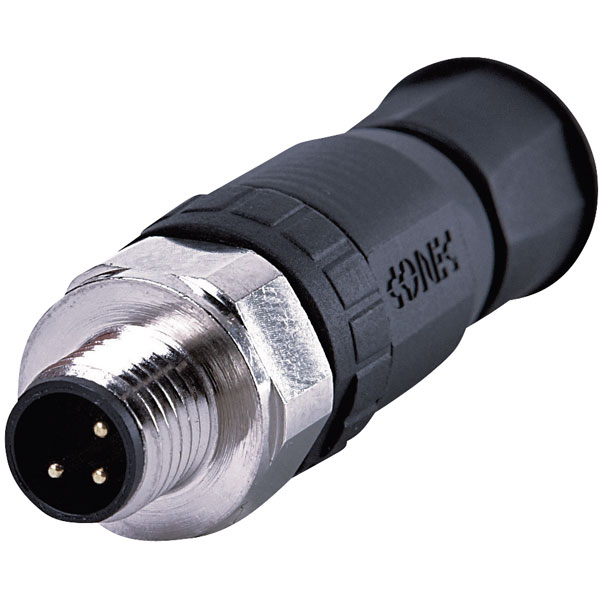 Conec 42-00009 SAL-8-RSC3-S M8x1 3 Pin Male Axial Connector Screw ...