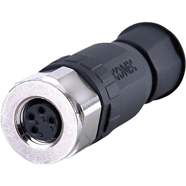Conec 42-00010 SAL-8-RKC3-S M8x1 3 Pin Female Axial Connector Scre...