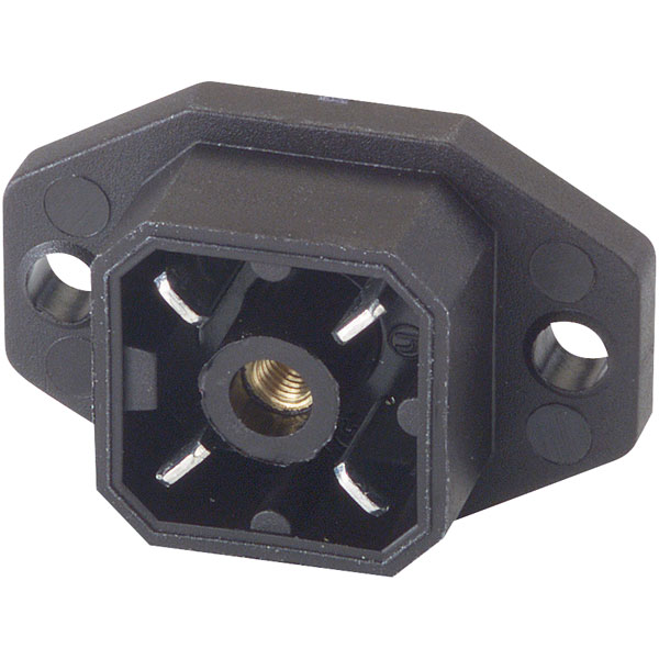  932 092-100 G 4 A 5 M Surface Mounted Blade Connector 4P Black