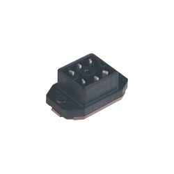 Hirschmann 932 918-100 GO 60 FAV M Surface Mounted Blade Connector 6P Black