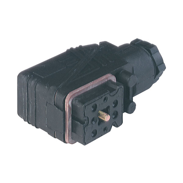  932 484-100 GO 610 WF Cable Socket with PG11 Cable Gland 6 + PE Black