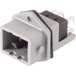 Hirschmann 931 697-106 STASEI 5 N Panel Mounted Plug and Gasket 5 + PE Grey