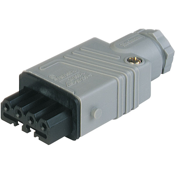  932 533-106 STAK 4 PG 11 Cable Socket 4 + PE Grey