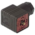 Hirschmann 932 106-100 GDM 2011 J Right-angle Connector Black 2 + PE PG11