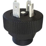Hirschmann 931 297-003 GSP 313 PG13.5 Appliance Plug with Thread 3 + PE Black