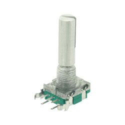 Alps STEC11B01 Encoder With 6mm Metal Shaft Horizontal with Switch