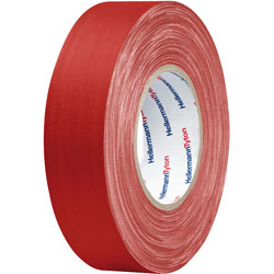 HellermannTyton 712-00201 HelaTape Tex - Textile Tape - Red - 19mm x 10m