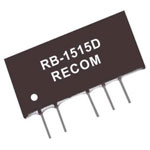 Recom 10001847 RB-1515D 1W DC/DC Converter SIP7 15V In 15V/15V Out