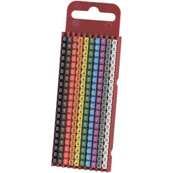 HellermannTyton 561-01100 WIC1-0-9-PA-CC-T1 Cable Identification 0-9 (Colours)