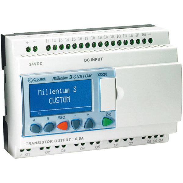 Crouzet 88974162 Millenium 3 XD26 S Logic Controller 24VDC Expandable