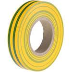 HellermannTyton 710-00117 HelaTape Flex 15 - PVC Tape Green/Yellow 15mm x 25m