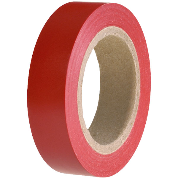  710-00101 HelaTape Flex 15 - All Purpose PVC Tape Red 15mm x 10m