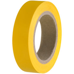 HellermannTyton 710-00102 HelaTape Flex 15 - PVC Tape Yellow 15mm x 10m