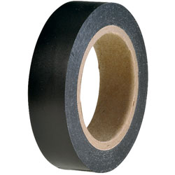 HellermannTyton 710-00104 HelaTape Flex 15 - PVC Tape Black 15mm x 10m