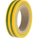 HellermannTyton 710-00106 HelaTape Flex 15 - PVC Tape Green/Yellow 15mm x 10m