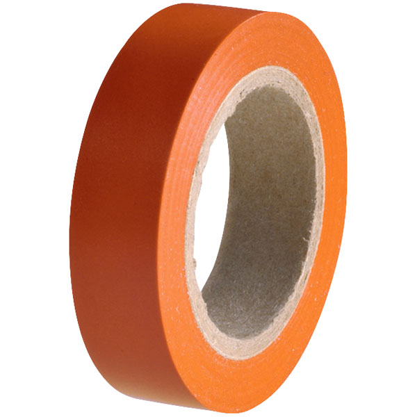  710-00110 HelaTape Flex 15 - PVC Tape Orange 15mm x 10m