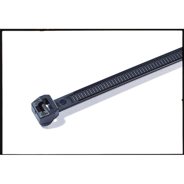 HellermannTyton 118-05900 T50LOS-HS-BK-C1 Outside Serrated Cable T...