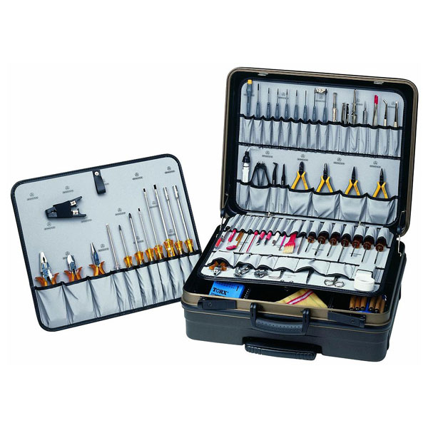  7100 Electronic Service Case "COMPACT MOBIL" With 63 Tools