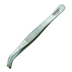 Bernstein 5-063 SMD Tweezers 115mm Bent 35° With Gripping Cavity