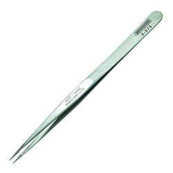 Bernstein 5-075 SMD Tweezers 140mm Straight V Sharp Pointed Grip Surface Offset