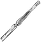 Bernstein 5-115 Heat Dissipating Tweezers 165mm Nickel-Plated