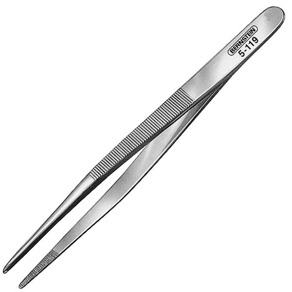 Bernstein 5-119 Jeweller´s Tweezers 140mm Nickel-Plated Fine Round...