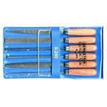 Bernstein 5-240 Warding Files With Wooden Handle In Plastic Wallet - 6 Piece