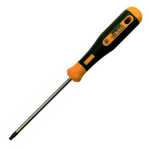 Bernstein 6-985 L TORX-Screwdriver EUROline-Power T 10 With Bore-Hole