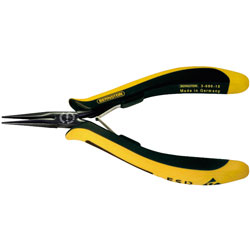 Bernstein 3-686-15 Snipe Nose Pliers EUROline-Conductive Long Serrated Jaw 140mm