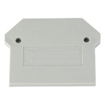 Europa Components EPSCRW2.5U/4UGY End Plate For 2.5-4 Terminal