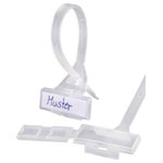 TruComponents 499483 Badge with cable tie Cable tie 30 x 9.20 mm Ecru 1pc