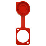 Cliff CP30285R Universal dust cover cap for feedthrough connectors, red