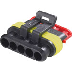 TE Connectivity 282089-1 AMP-SUPERSEAL 1.5 Series IP67 Connector 24V 5 P Female