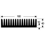 Fischer Elektronik SK 85 100 SA Heat Sink 160X40mm