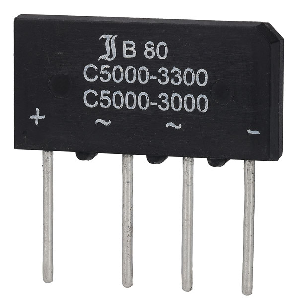 Pont de diodes 5A 200V ligne                             DP5A200 B80C5000-3300