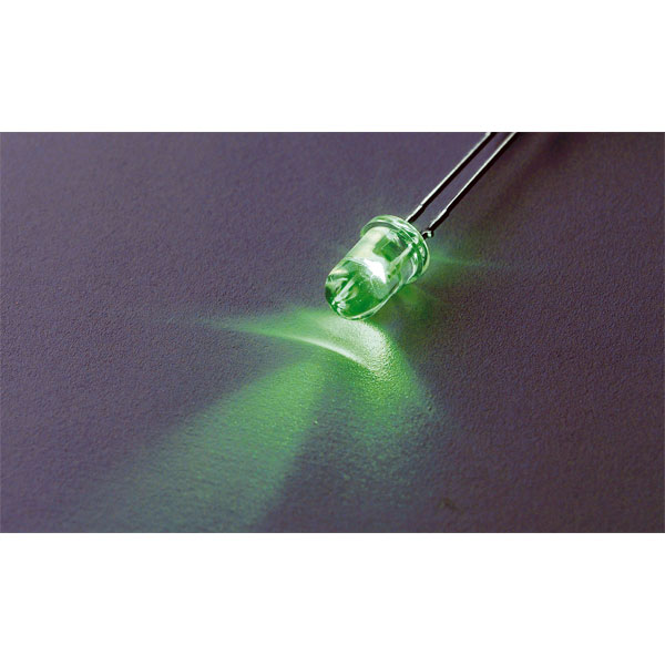 Nichia NSPG31 0A 3mm Green LED 30° 3900mcd | Rapid Electronics