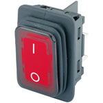 Marquardt 1935.3112 IP65 Rocker Switch Illum Red DPST Off-On 250V AC 20/4A