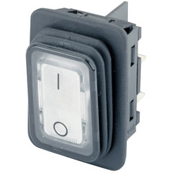 Marquardt 1935.3113 IP65 Rocker Switch Illuminated White DPST Off-On 250 V AC