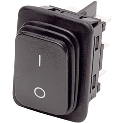 Marquardt 1939.3119 IP65 Rocker Switch, DPDT, On-Off-On 250VAC 12 (4) A