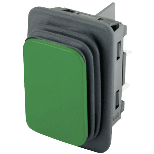 Marquardt 1932.3118 IP65 Rocker Switch, Green, DPST, Off-On 250VAC...