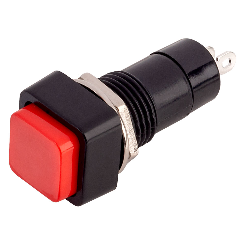 Zip Switch R18-23B-3-H Red Panel-mount Push Button Switch 1-Pole NO 250 ...