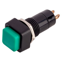 Zip Switch R18-23B-6-H Green Panel-mount Push Button Switch 1P Normally-open